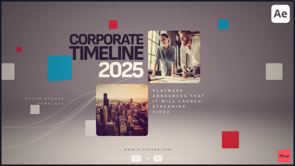 Videohive Corporate Timeline 58404993 Elements template preview
