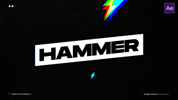 Videohive Modern Text Animation  AE Titles template preview