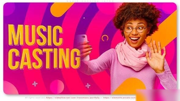 Videohive Music Casting Intro Openers template preview