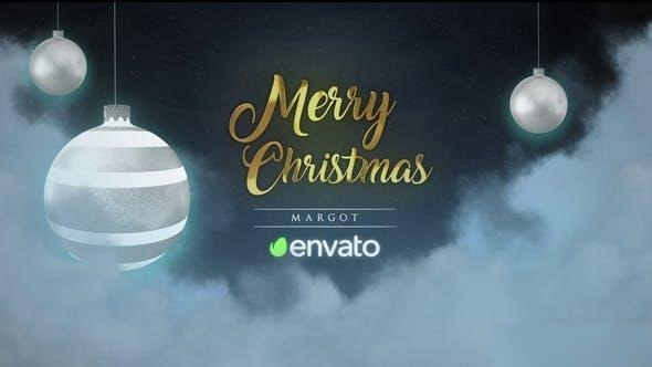 Videohive Clouds Christmas Slideshow Openers template preview