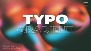 Videohive Typography Gradient 48491155 Titles template preview
