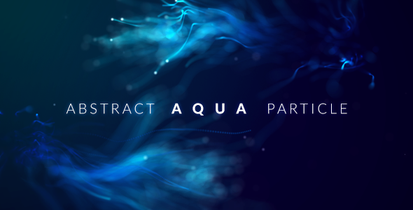Abstract Aqua Particle Video Displays template preview