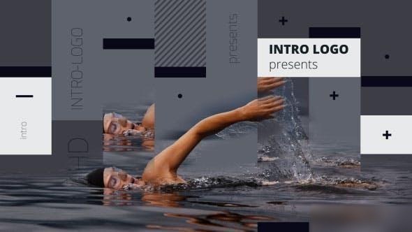 Videohive Slideshow Rectangles Openers template preview