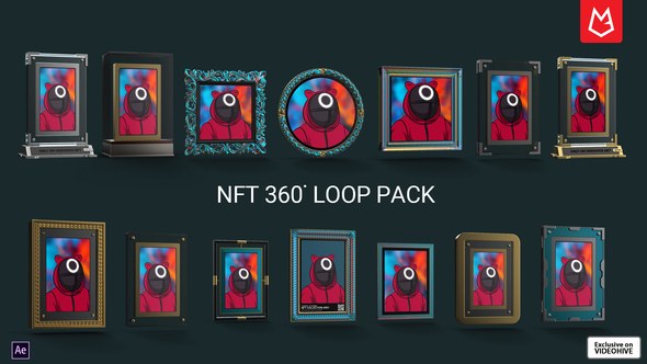 Videohive NFT 360 Rotation Loop Pack Product Promo template preview