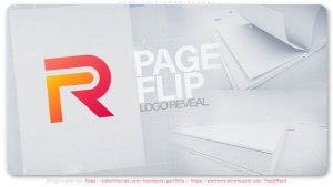 Videohive Page Flip Logo Reveal Logo Stings template preview