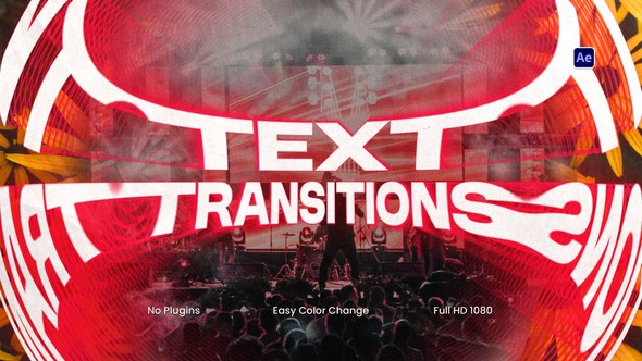 Videohive Text Transitions 58604846 Elements template preview