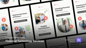 Videohive Social Media Reels - Financial Technology Services After Effects Template Product Promo template preview