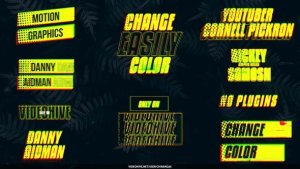 Videohive Glitch Clean Title Lower Thirds Titles template preview