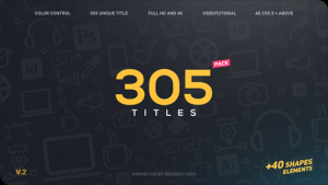 305 Titles Ultimate Pack Video Displays template preview