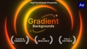 Gradient Backgrounds Elements template preview