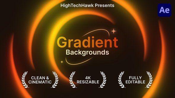 Gradient Backgrounds Elements template preview