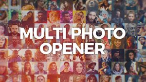 Mosaic Photo Reveal Video Displays template preview