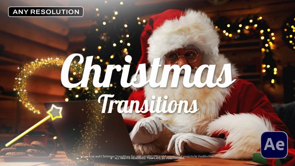 Videohive Christmas Transitions Elements template preview