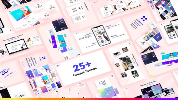 Website Presentation Pack Video Displays template preview