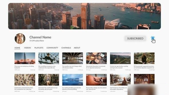 Videohive YouTube Search Intro Openers template preview