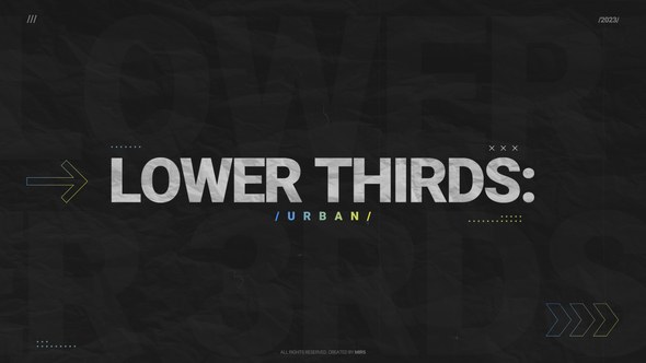 Videohive Lower Thirds: Urban Elements template preview