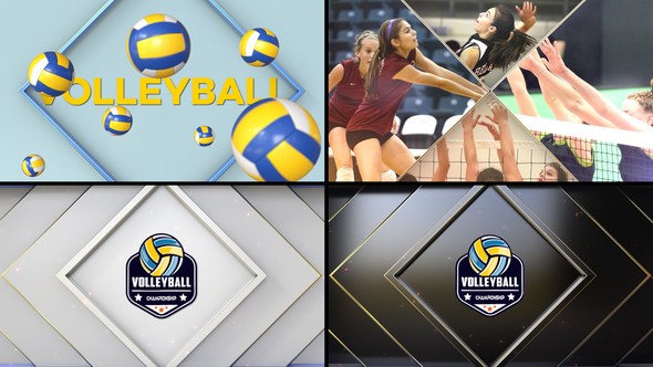 Videohive Volleyball Bumper Logo Stings template preview