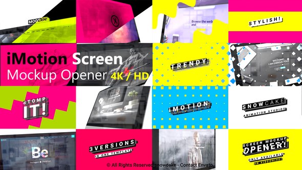 Videohive Stomp Screen Mockup Opener Openers template preview