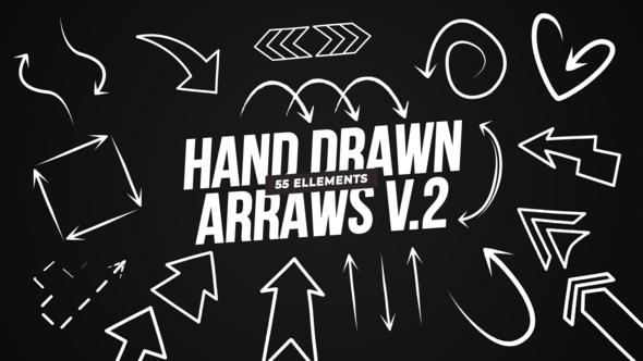 Videohive Hand Drawn Arrows v.2 Elements template preview