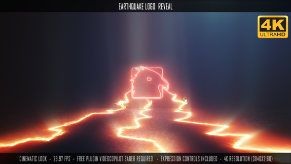 Videohive Earthquake Logo Reveal Logo Stings template preview