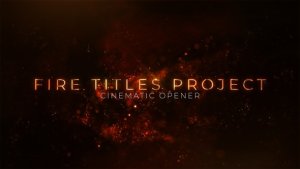 Videohive Fire Titles Titles template preview