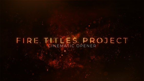 Videohive Fire Titles Titles template preview