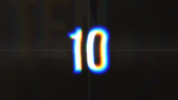 Videohive Glitch Countdown Opener Elements template preview