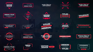 Videohive Minimal Titles 55028306 Titles template preview