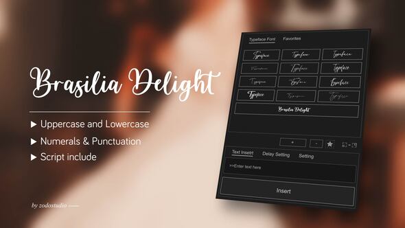Videohive Animated Typeface - Brasilia Delight Titles template preview
