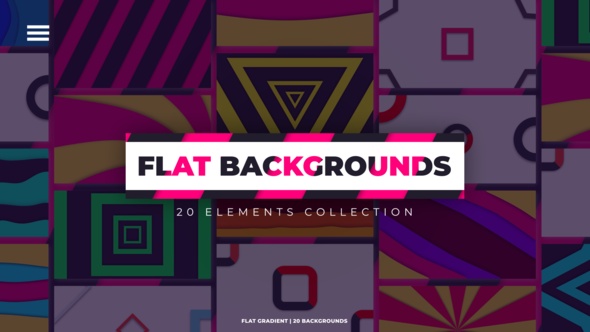 Videohive Flat Backgrounds 46013063 Elements template preview