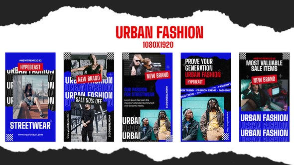 Videohive Urban Fashion Streetwear Instagram Story 42902841 Product Promo template preview