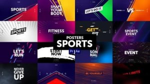Videohive Posters Sports Openers template preview