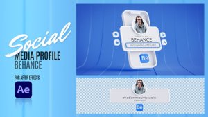 Videohive Social Media Profile - Behance 48320238 Elements template preview