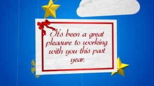 Merry Christmas Greetings Video Displays template preview