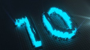 Neon Countdown Video Displays template preview