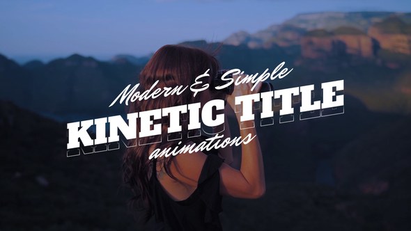 Videohive Kinetic Title Animations Titles template preview