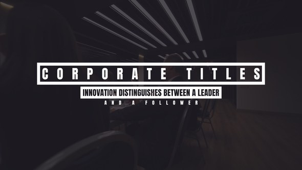 Videohive Corporate Titles 55095404 Titles template preview