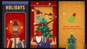 Videohive Christmas Stories 41814021 Openers template preview