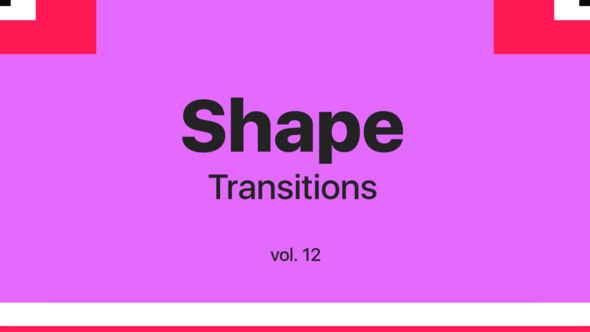 Videohive Shape Transitions Vol. 12 Elements template preview