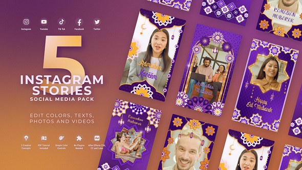 Videohive Ramadan Kareem Instagram Stories Ramadan template preview