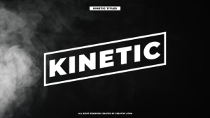 Videohive Kinetic Modern Titles Titles template preview