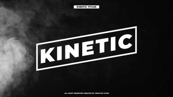 Videohive Kinetic Modern Titles Titles template preview