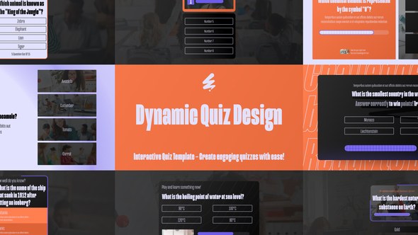 Videohive Stylish Quiz Design Broadcast-packages template preview