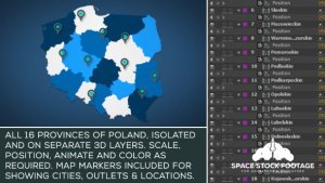 Poland Map Kit Video Displays template preview