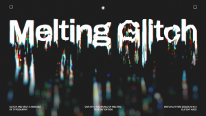 Videohive Melting Glitch Titles Titles template preview