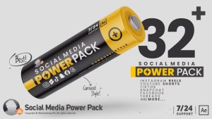 Videohive Social Media Power Pack Elements template preview