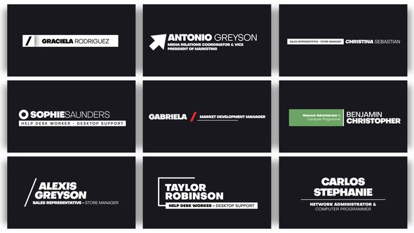 Videohive Minimal Lower Thirds 44526245 Elements template preview