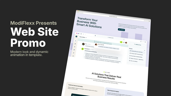 Videohive Web Promo Showcase Product Promo template preview
