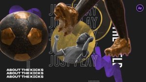 Videohive Gold & Grunge Soccer Logo Openers template preview
