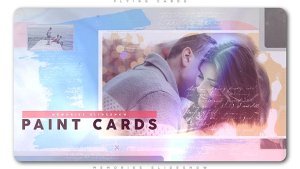 Videohive Painted Cards of Memories Slideshow Openers template preview